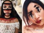 Menyeramkan! Ini Deretan Make Up Ilusi Optik Untuk Halloween Party dari MUA Hits!