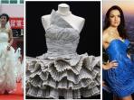 Deretan Gaun Ini Dibuat dengan Bahan Yang Tidak Terpikirkan Sebelumnya! Kreatif Banget!
