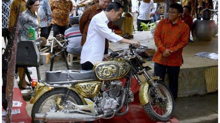 Presiden Jokowi Terpikat Dengan Motor Modif Yang Mempesona Ini ...