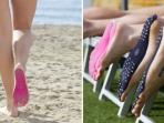 Unik dan Anti Ribet, Alas Kaki Ini Cukup Ditempel di Telapak Kaki Lho