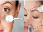 Tips Menghilangkan Keriput di Wajah Dalam 10 Hari Hanya dengan Sendok