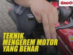 Cara Mengerem Motor yang Benar Saat Melewati Genangan Air
