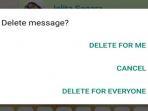 Fitur Hapus Pesan di Whatsapp Ternyata Tidak Permanen dan Masih Bisa Dibaca Oleh Temanmu