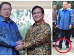 Pakai Produk dari Brand Kenamaan, Segini Harga Sepatu yang Dipakai SBY Saat Temui Prabowo