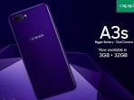 Oppo Mengumumkan, Menaikkan Kapasitas Ram Oppo A3s jadi 3 GB