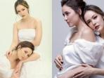 Berbalut Dress Mewah, Intip Cantiknya Kakak Beradik Cathy Sharon dan Julie Estelle