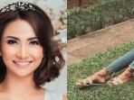 Kerap Tampil Modis dengan Barang Branded, Segini Harga Sandal Vanessa Angel