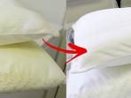 Jangan Langsung Dibuang! Begini Cara Mudah Memutihkan Bantal Kotor dan Bernoda Kuning