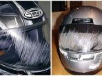 Coba Tips Ini Untuk Akali Kaca Helm Yang Lecet Jadi Mulus Lagi