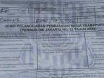 Banyak yang Tak Paham, Ini Beda Blanko Tilang dan Surat Teguran PSBB
