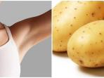 Tak Perlu Pakai Bahan Kimia, Begini Cara Putihkan Ketiak dengan Kentang