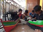 Kreasi Miniatur Kapal Karya Anak-anak di Muarareja Tegal yang Bernilai Jual Tinggi