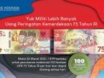Kini dengan Mudah Bisa Tukarkan Uangan Pecahan Rp 75 Ribu, Begini Caranya