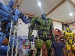 Kreasi Robot Transformer Berbahan Onderdil Motor Bekas, Harganya Capai Rp 60 juta