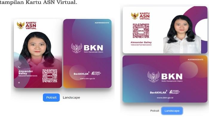 Begini Cara Bikin, Unduh dan Cetak Kartu ASN Virtual untuk PNS dan PPPK
