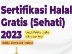 Kemenag Buka 1 Juta Kuota Sertifikasi Halal Gratis, Ini Syarat dan Cara Daftarnya