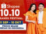 Gratis Ongkir Tanpa Minimal Belanja, Intip Deretan Kode Voucher Shopee 10.10 Brands Festival