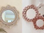 Cara Membuat Kerajinan Cermin Estetik dari Macrame