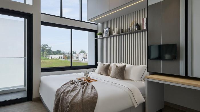 Ilustrasi Fasilitas Kamar tidur yang ada di Cluster Ziro The Araya. (The Araya)