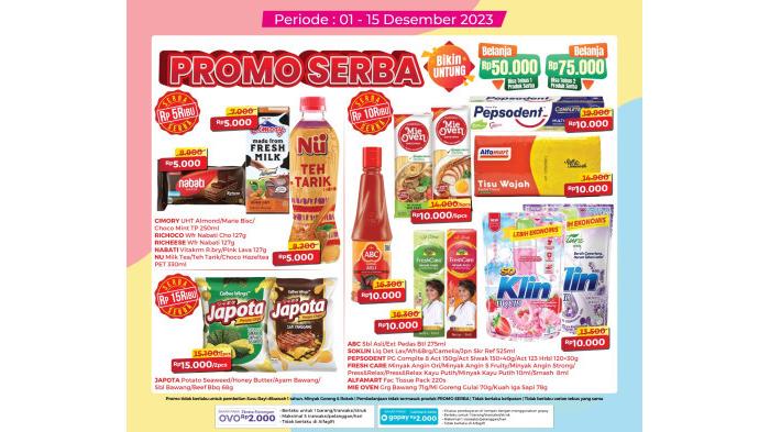 Katalog Promo Serba di Alfamart terbaru yang berlaku 7-15 Desember 2023. (Alfamart)
