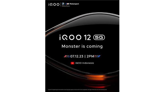 iQoo 12 5G akan meluncur di Indonesia 7 Desember 2023 | Instagram iQoo Indonesia