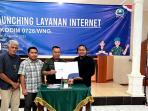 Kodim 0728 dan 17 Koramil Kabupaten Wonogiri Terima CSR dari PT Mamura Intermedia Berupa Jaringan Internet