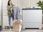 3 Rekomendasi Mesin Cuci 2 Tabung Hemat Listrik Harga Rp 1 Jutaan