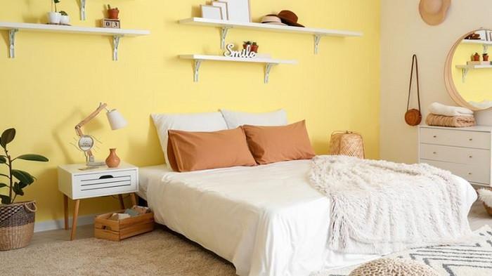 Cat kamar warna kuning (Tribunnews.com) 