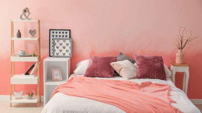 Cat kamar warna merah muda (Tribunnews.com) 