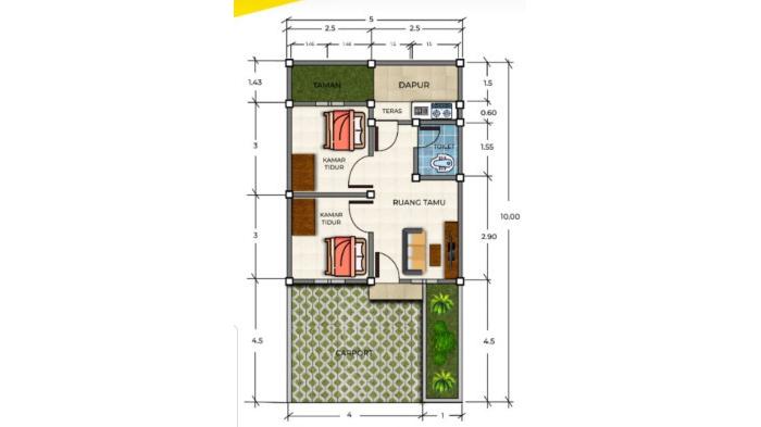 Denah rumah Graha Mulia Shanti | SiKumbang