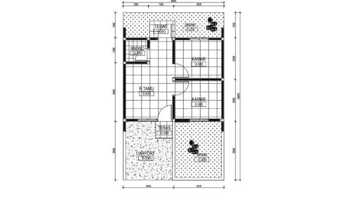Denah rumah di Kembang Rubah Regency 5 | SiKumbang