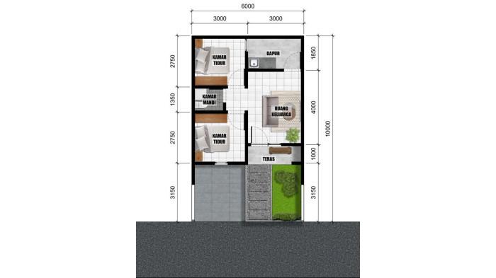 Denah rumah di LemahIreng Indah Cluster | SiKumbang