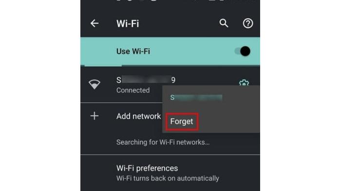 Ilustrasi melupakan atau hapus koneksi WiFi |  CertSimple.com