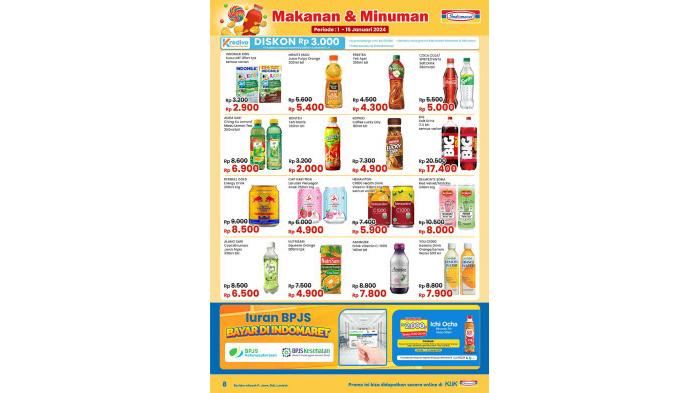 Katalog Promo Indomaret Terbaru 3-15 Januari 2024. (Indomaret)