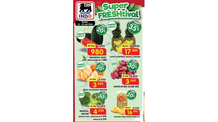 Katalog promo Superindo 22-25 Januari 2024 | Superindo