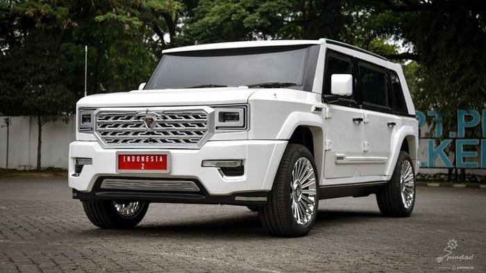 Mobil MV3 Garuda Limousine usai dilantik di Gerung MPR/ Mobil MV3 Garuda Limousine Karya Anak Bangsa Dipakai Presiden Ke-8 RI Prabowo, Penasaran? (Dok. PT Pindad)