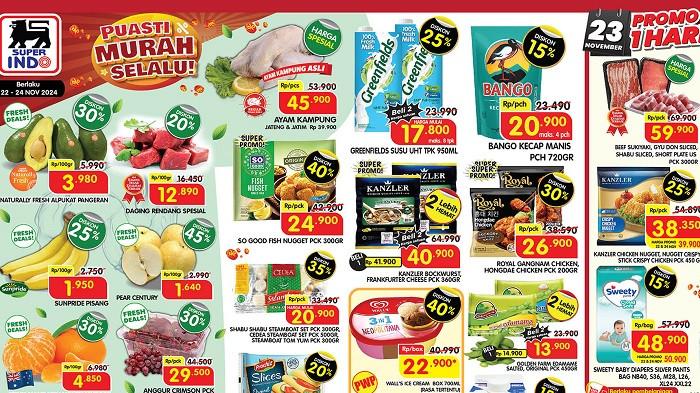 Cek Promo JSM Superindo 22-24 November 2024 Diskon hingga 40 Persen, Mulai Harga Rp 1.600