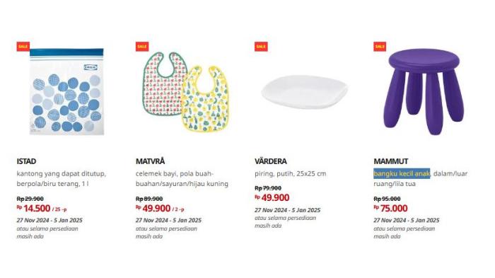 Katalog promo IKEA berlaku sampai 5 Januari 2025 | IKEA Indonesia