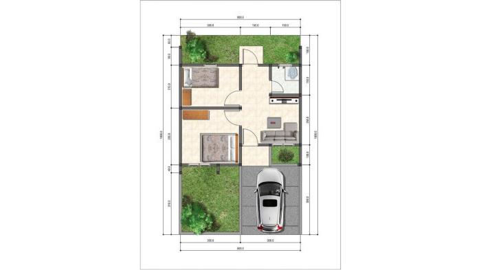 Denah rumah di Graha Tamansari |SiKumbang