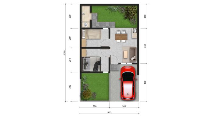 Denah rumah di Grand Harmoni Indah | SiKumbang