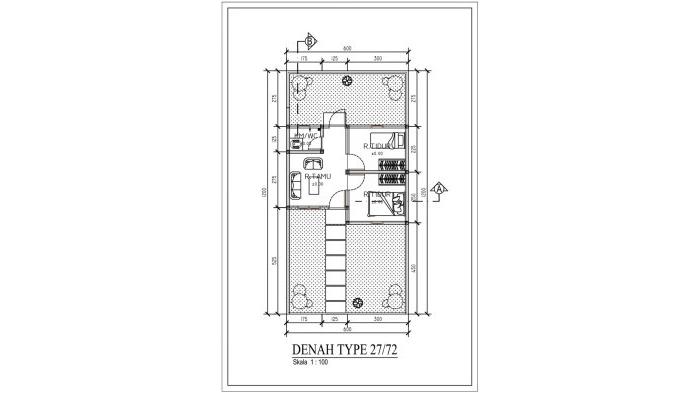 Denah rumah di The Green View 5 | SiKumbang