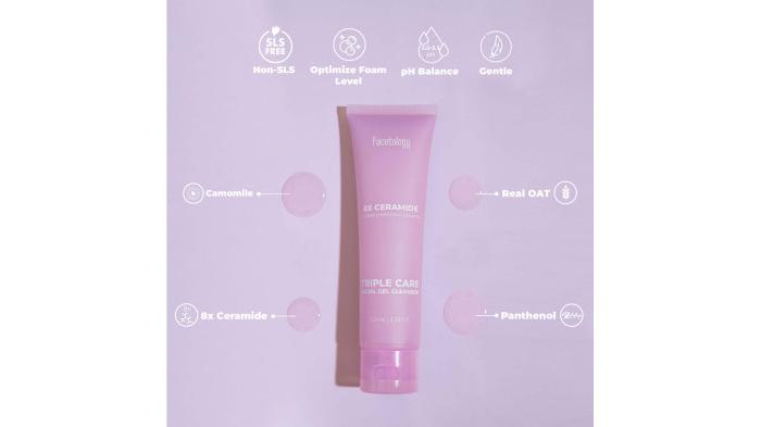 Facetology Triple Care Facial Gel Cleanser | Shopee