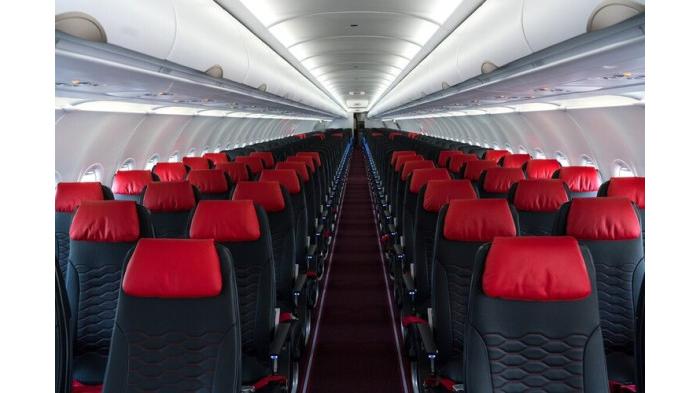 Ilustrasi Interior Air Asia A3210 Neo+. (AirAsia)