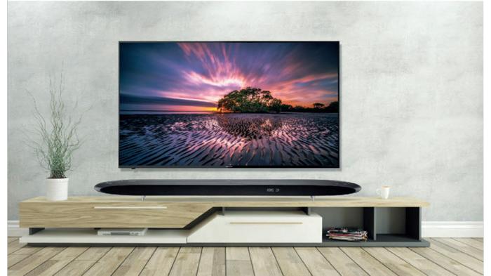 Ilustrasi TV LED yang diletakkan di dinding | SHARP Philippines