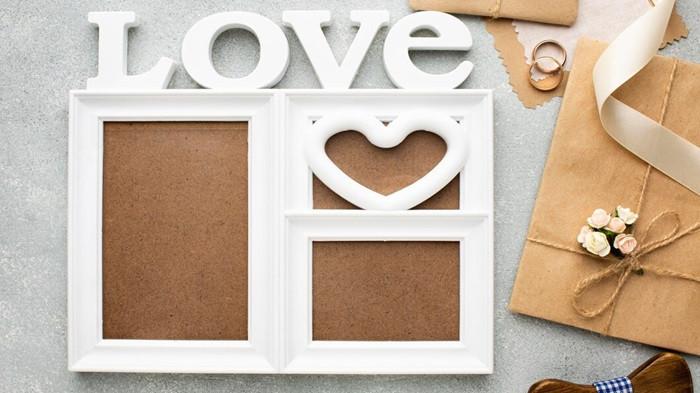 Ilustrasi bingkai foto, ide kado Valentine murah | foto freepik