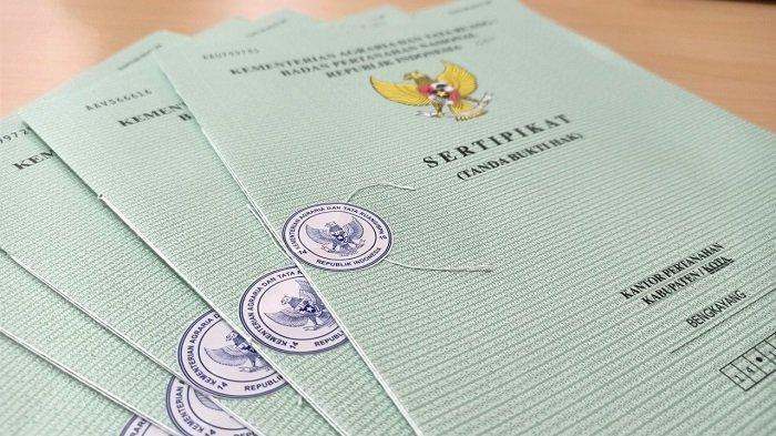 Ilustrasi mengubah Akta Jual Beli (AJB) menjadi Sertifikat Hak Milik (SHM). (TribunPontianak)