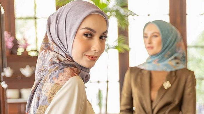 Ilustrasi motif hijab (Kompas.com) 