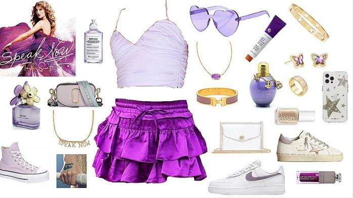 Ilustrasi outfit speak now era (pinterest.com)