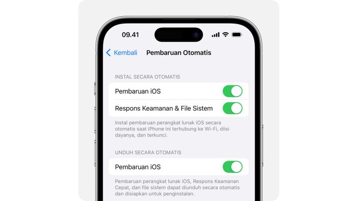 Ilustrasi perbarui iOS iPhone |  Apple Support