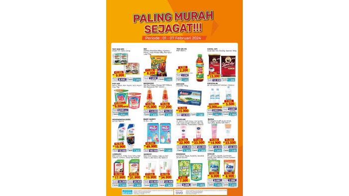 Katalog Promo Alfamart Terbaru 1-7 Februari 2023 di Alfamart Seluruh Indonesia. (Alfamart)